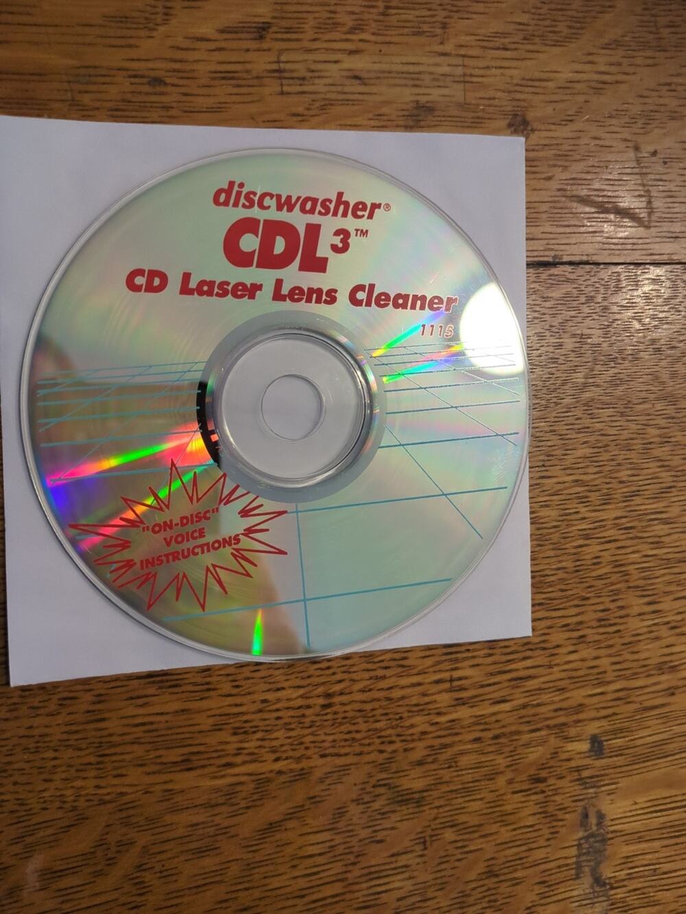 Discwasher CDL3 Talking CD Laser Lens Cleaner Disc only